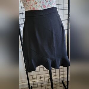 Superdown Classic Black Ruffle Hem Skirt - Women's Size SMALL